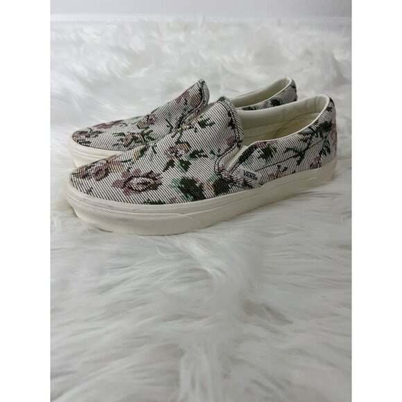 Vans Classic Slip On Floral Tapestry Sneaker Shoes Womens Size 8.5 New No Box - Picture 9 of 9